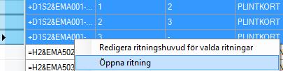 Öppna =H2&EPB001-6 Komplettering med beläggningen på plintkorten: Plintkorten som tidigare grundifylldes skall nu kompletteras med de förbindningar som gjorts.