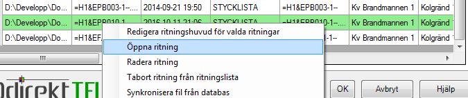 Öppna STYCKLISTA - xls STYCKLIST/APPARATLISTA.