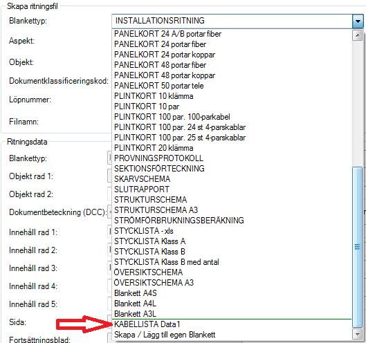 Nu är listan för blanketter är nu uppdaterad och tillhörande DWG filer inlagda på rätt plats.