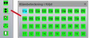 Klämbeteckning multippel insättning.