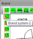 Aktivera system 2 BR2. Placera ut symboler för akustiska larmdon.