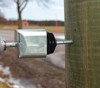 För tråd används grindisolator 90632051 eller grindisolator premium 94247020,