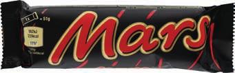 Twix, Bounty, Mars, Milky Way, flera