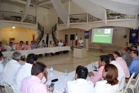 Con el propósito de formar el Club Rotario de Francisco I.