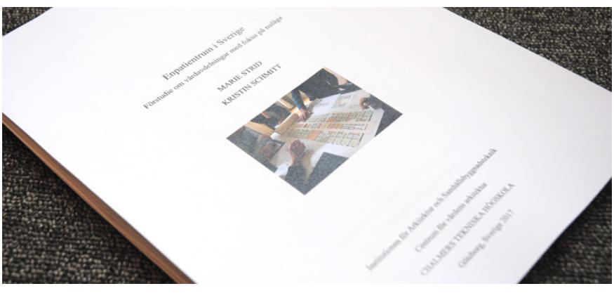 Rapporten Enpatientrum i Sverige-Förstudie om vårdavdelningar med fokus på nuläge i sin helhet är tillgänglig på Centrum