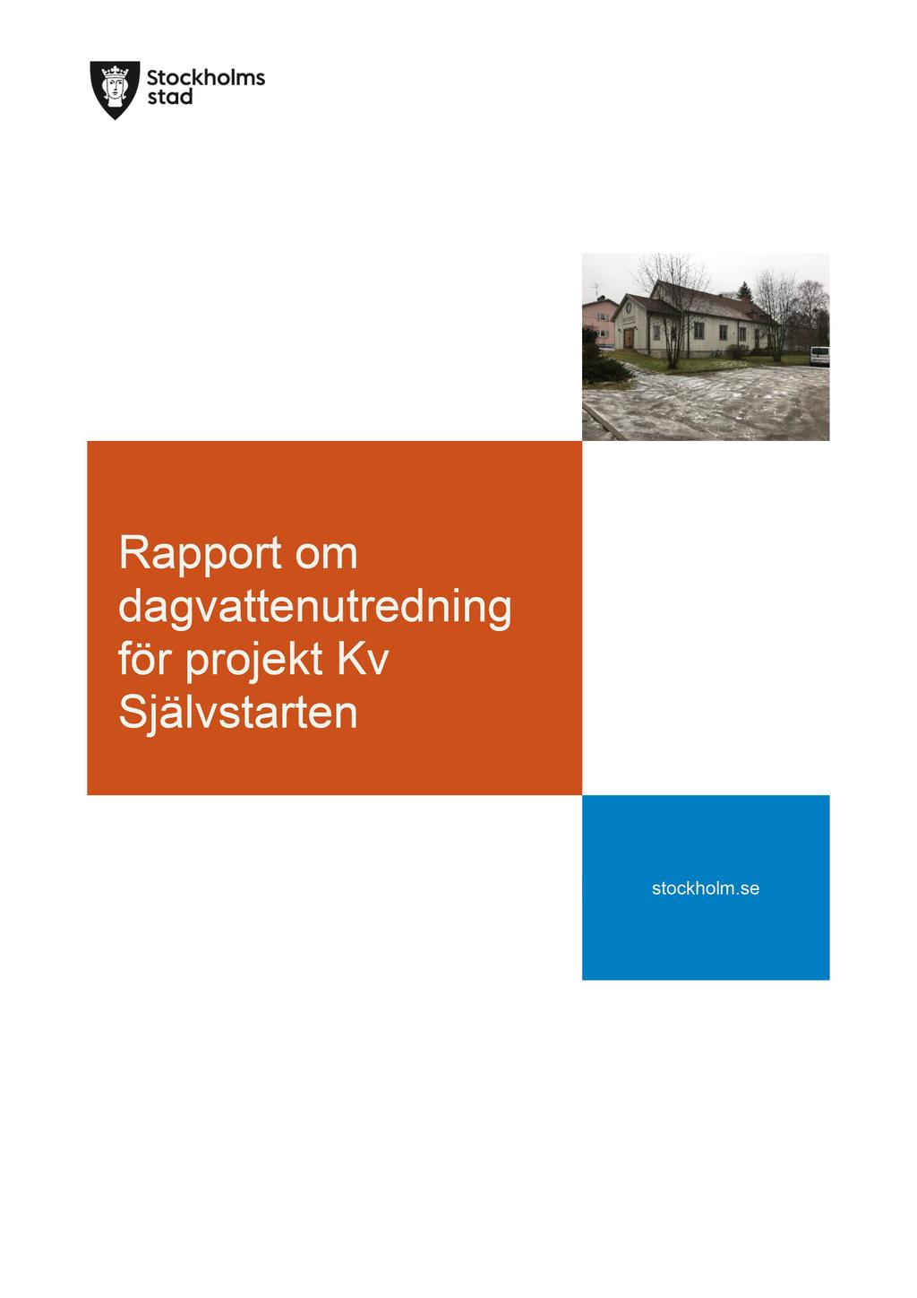 Rapport om dagvattenutredning för