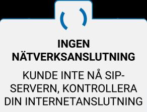 Versionsnumret står i nedre, högra hörnet. 5. INTE INLOGGAD Om du inte blir inloggad så står det på undre raden vad det beror på.