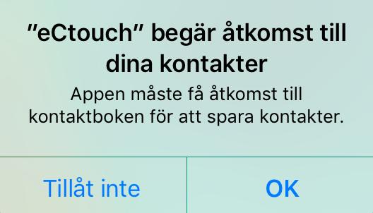 Sök på ectouch och hämta samt installera