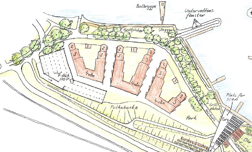 Ludvika Kommun Planbeskrivning Väsmanstrand Sida 13(34) 6.2 Bebyggelseområden 6.2.1 Bostäder nom planområdet finns i nuläget inga bostäder.