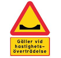 I ej aktiverat läge, det vill säga när fordonsförarna håller skyltad hastighet, ligger luckan plant mot underlaget.