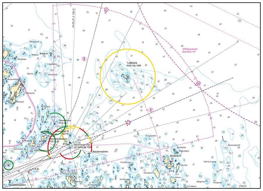2019-08-29 8 Nr 770 Fyren Remmargrund Sjöfartsverket. Publ. 29 augusti 2019 Mälaren och Södertälje kanal * 14238 Sjökort: 111, 112 Sverige. Mälaren och Södertälje kanal. Kalmarviken. Bålsta.