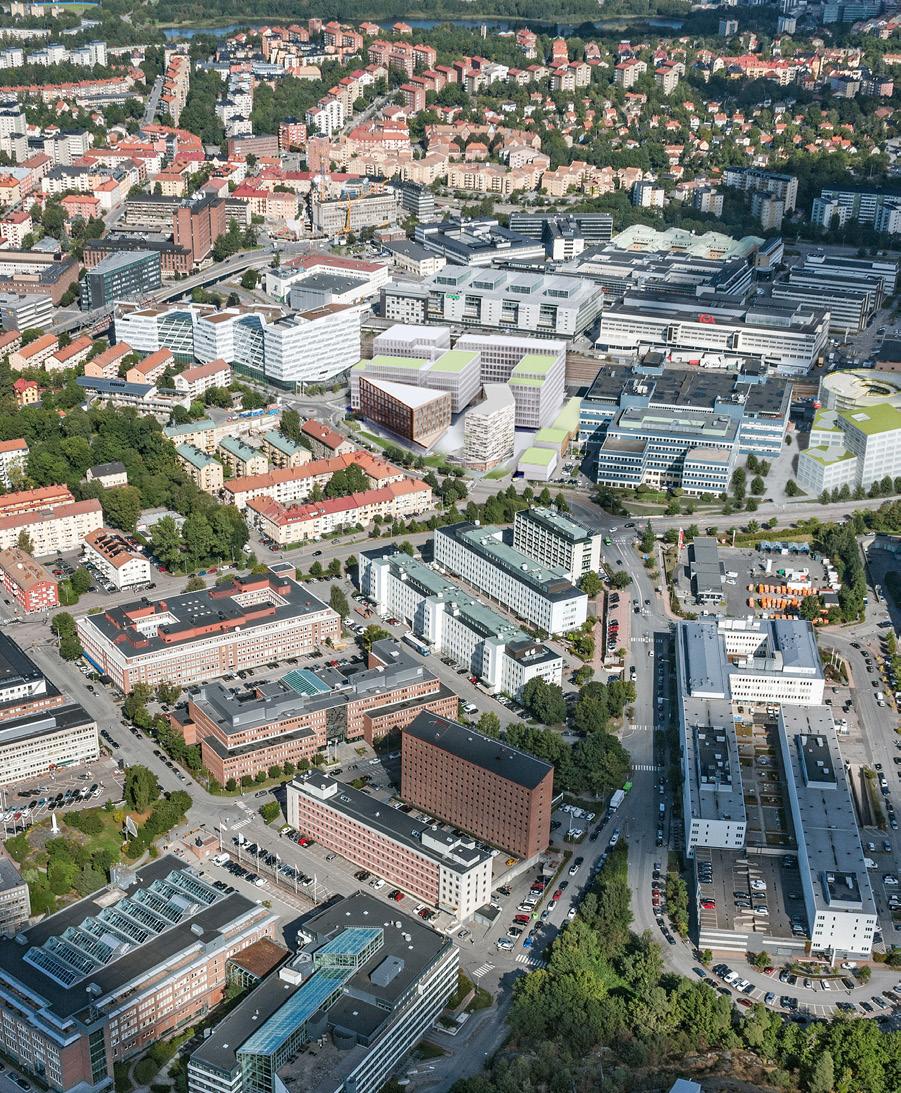 Den nya mittpunkten. Kvarteret Origo etableras i ett av Stockholmsregionens största företagsområden, där Sundbybergs centrum och Solna strand möts.