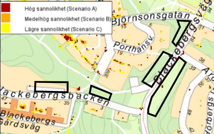 2.6 ÖVERSVÄMNINGSRISKER Kommunala dagvattensystem för tät bostadsbebyggelse bör dimensioneras för regn med en återkomsttid på 20 år (Svenskt vatten, 2016), vilket medför att stora (t.ex.