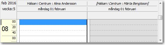 Notera att noden inte visas om kryssrutan Dölj inaktiva användare och resurser under Inställningar ->