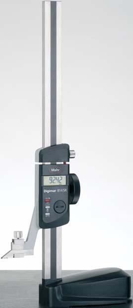 Höjdmät och ritsinstrument 814 SR Funktioner: RESET (nollställning av display för relativmätningar), ABS (byte från relativ till absolutmätning ), mm/tum, Referencelåsning/upplåsning,