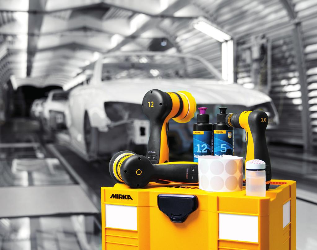 Batteridrivet. Där komfort möter kontroll. Batteridriven komfort Full kontroll Mirkas batteridrivna verktyg är lätta, ergonomiska och optimerade för mindre poleringsarbeten.
