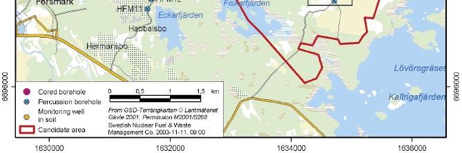 The results of the difference flow logging campaigns in KFM02A, KFM03A and KFM04A are reported in /1/, /2/ and /3/, respectively, whereas the corresponding results of the hydro-geochemical