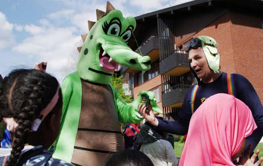 Miljödagar för att sortera rätt Sopskola med barnen, liveband och pyssel med återbrukstema.
