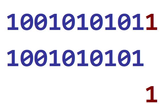 Övning - printbinary Skriv en rekursiv funktion printbinary som tar in ett heltal och skriver ut det heltalets representation i bas 2 (binärt) Exempel: printbinary(7) skriver ut 111 Exempel: