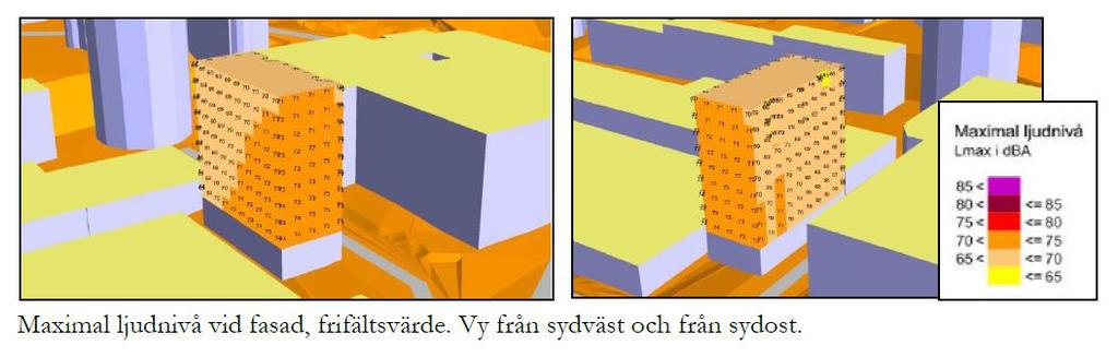 Med föreslagen byggnadsutformning och planerad placering av förskolegård norr om byggnaden innehålls högst 55 dba dygnsekvivalent ljudnivå på förskolegårdens friyta.