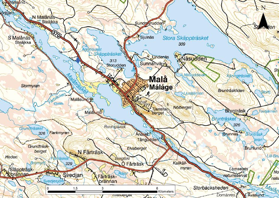 Administrativa Uppgifter Vbm dnr: 84/15 Lst dnr: 431-864-2015 Beställare: Länsstyrelsen Västerbotten Kommun: Malå Ort: Malå Fastighet: Malå 6:1 Kartblad: 72G 3h NV Typ av uppdrag: Arkeologisk