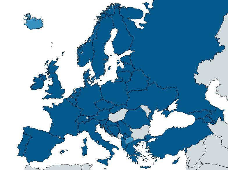STATE OF THE NETWORK 40 länder med EYP-aktiviteter EYP går utöver EU