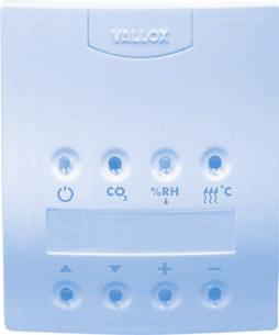 BRUKSANVISNING FÖR STYRPANEL 2. Styrpanel 2.1. Knappar 1 2 3 4 5 6 7 8 1 Startknapp Med den här knappen kopplar du ventilationsaggregatet till och från.