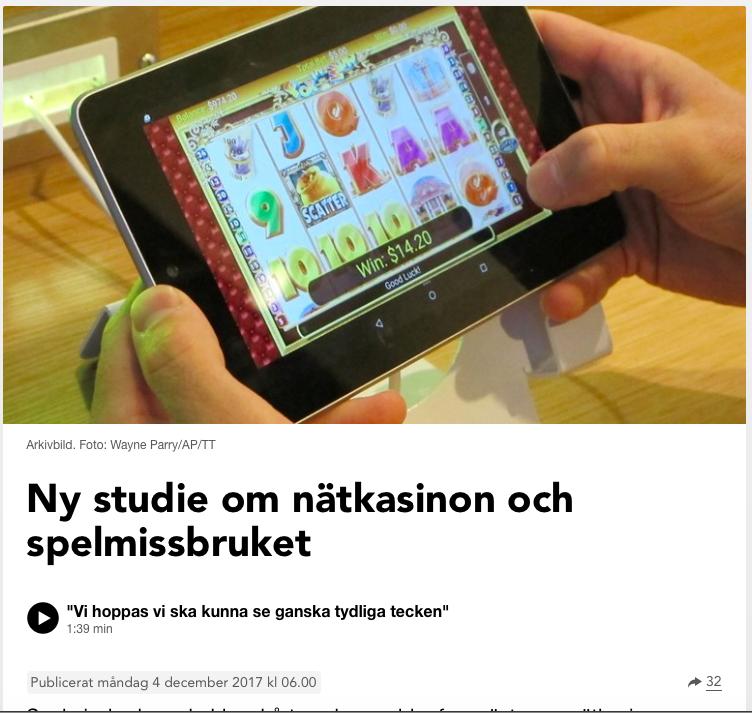 Aktuell forskning Sveriges Radio, 2017 Några av våra pågående projekt Ny granskning av spelreklam Registerstudier av spelberoende och och läkemedel ASI Spel