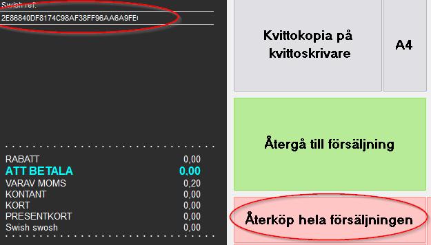 När köpet gått igenom visas följande Kvittot skrivs ut och allting är klart!