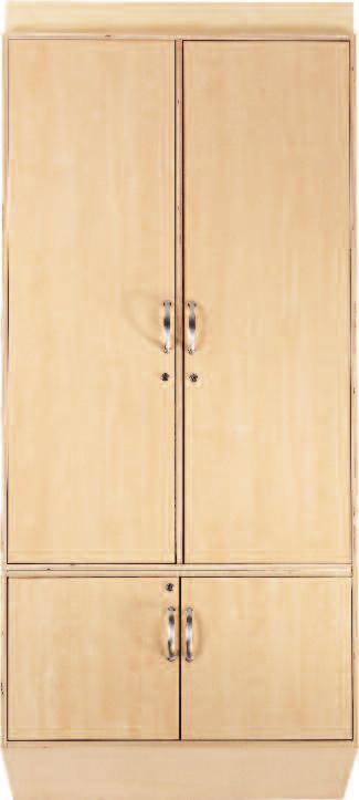 SJÖBERGSSKÅPET 3 & 4 Kläd- och förvaringsskåp! SNEDSTÄLLD DAMMHYLLA art 33203 1000x490 mm. Björkplywood. ÖVERSKÅP 3 art 33041 1000x490x500. Björkplywood. KLÄDSKÅP 4 art 33051 1000x490x 1500 mm.