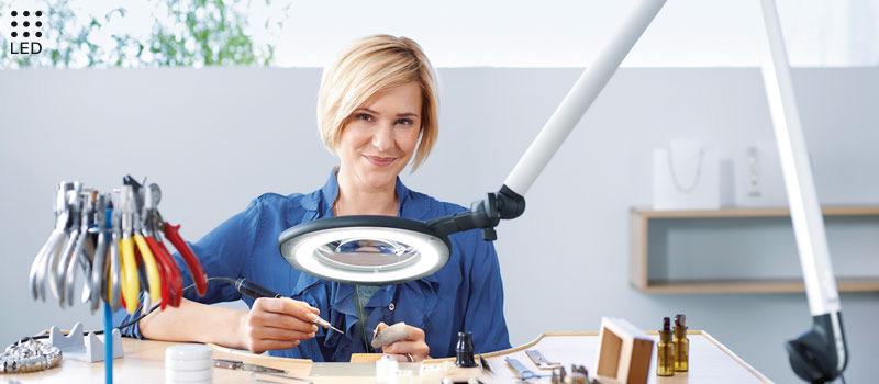Tevisio Specialarmaturer (montage, labb, industri mm) TEVISIO för uppgifter där det krävs att man ser ordentligt med ergonomisk perfektion.