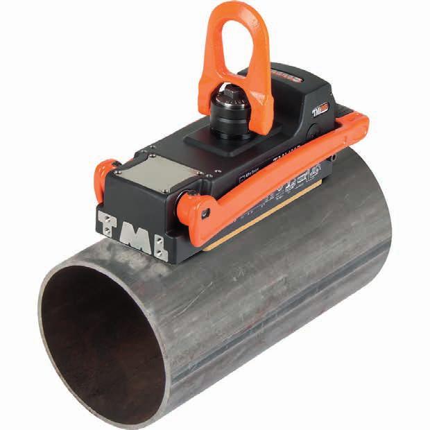 Lyftmagnet TML 400 R Artikelnr: ALF-41400.R För plana och runda detaljer Max. Lyftkraft Rördiameter Min.