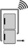 Allmänna säkerhetsanvisningar 1.4 Placeringsmått 1.5 Net@Home Fig. 2 Beroende på modell kan skåpet eftermonteras med moduler för HomeDialog systemet eller det seriella gränssnittet (RS 232).
