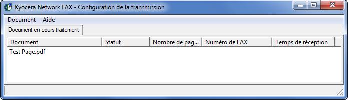 Envoi de fax à partir d'un ordinateur > Transmission de base Contrôle de transmission Procéder comme suit pour utiliser l'ordinateur afin de vérifier l'état d'une transmission par fax en cours de