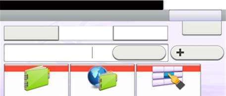 Envoi de fax > Fonction de transmission de fax Fonction de transmission de fax Sélectionner [Fonctions] pour afficher les fonctions. Sélectionner [ ] ou [ ] pour modifier changer d'écran.