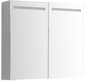 INR9 Spegelskåp Lysa Bathlife of Sweden Vit högblank 800mm 700mm 160mm LGH 2,
