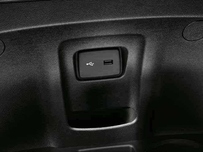 för fortkörningsböter. Tillgänglig med alla motorversioner. USB-PORT PÅ INSTRUMENTPANELEN.