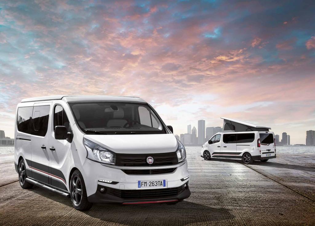 TALENTO HUSBILSCHASSI. MÅNGSIDIG TILL TUSEN. Utöver Ducato erbjuder Fiat Professional även den mer kompakta modellen Talento, som är en personbil och en husbil på samma gång.
