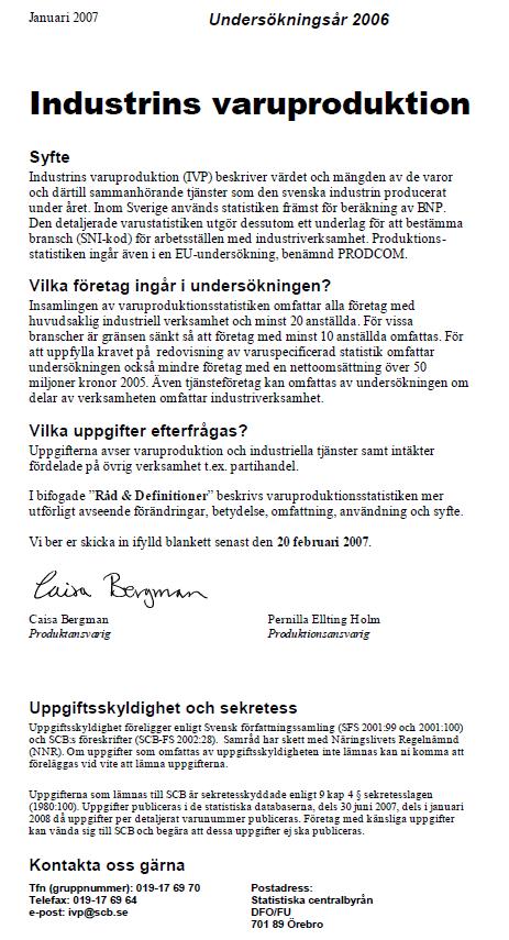 Statistisa centralbyrån SCBDOK 3.