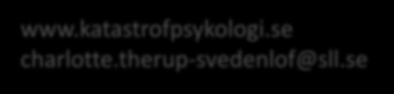 September 2019 Charlotte Therup Svedenlöf Chef, Leg. psykolog, Leg.