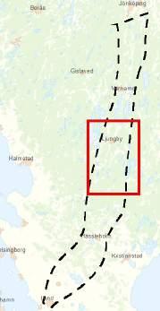 Landskapet är småbrutet och består av en lätt kuperad terräng omgivet av ett ålderdomligt osammanhängande åkerlandskap.