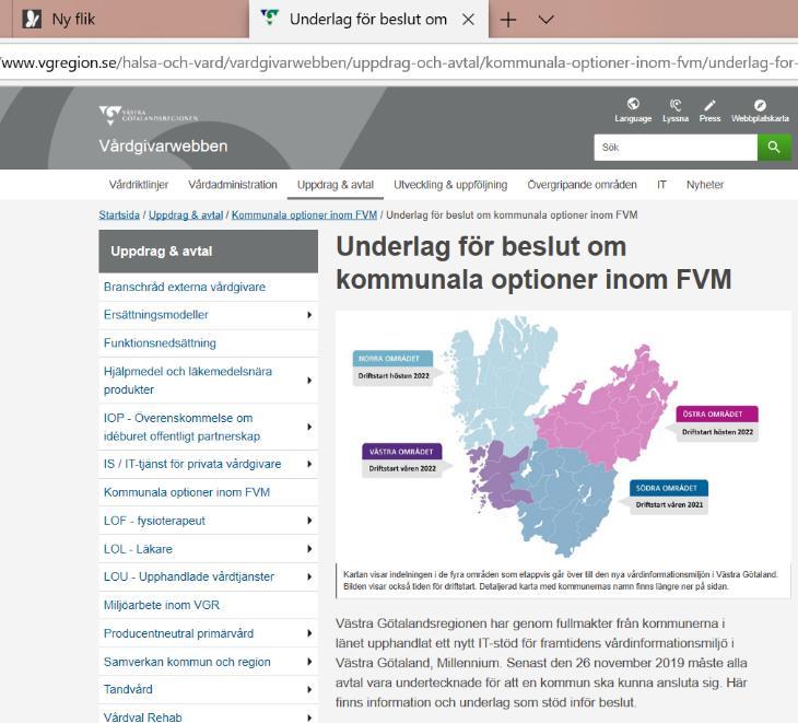 kopplat till optionserbjudandet samlat.