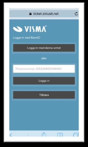 6. Nu ska du logga in med ditt bank-id.