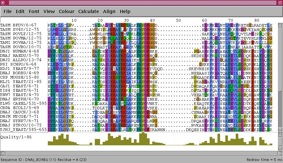 Alignments show conservation Profiles Profiles invented in the late eighties Barton and