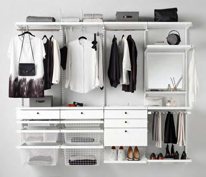 DÉCOR DESIGN Décor bygger på vårt geniala Klick-in system men adderar värme och en stilren känsla i din garderob, med hjälp av fronter, hyllplan och andra detaljer i trä.