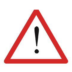 inte följs. VARNING! Risk för personskador och/eller skador på produkten om instruktionerna inte följs. FÖRSIKTIGT!