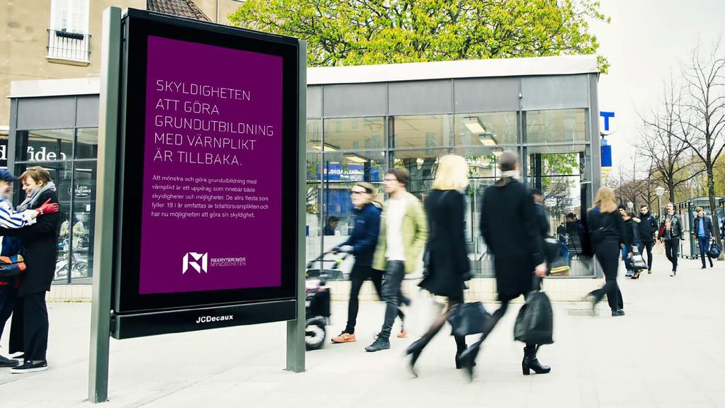 Kommunikation kring värnplikten Rekryteringsmyndigheten har ett särskilt kommunikationsuppdrag 3 att inför och vid mönstringen informera den totalförsvarspliktige om vad skyldigheten att mönstra och