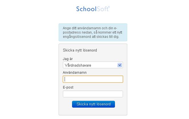 Logga in Fyll i användarnamn och lösenord. Inloggningsuppgifterna får du från skolan. Användarnamnet är samma som ditt barns. Vid första inloggningen blir du uppmanad att byta lösenord.