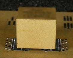 The solder balls on the BGAs can consist of either eutectic solder or high temperature solder (5-10 % Sn) whereas the solder columns on the