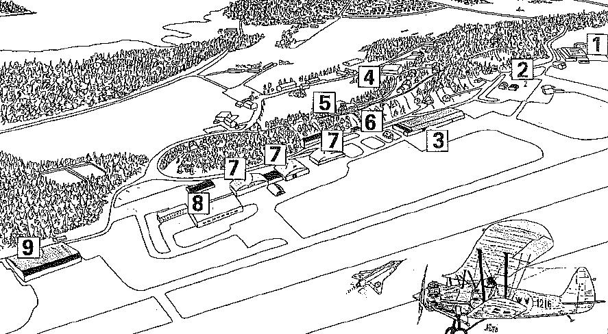 Bild 3. Övergripande karta över Hässlöområdet 1978.